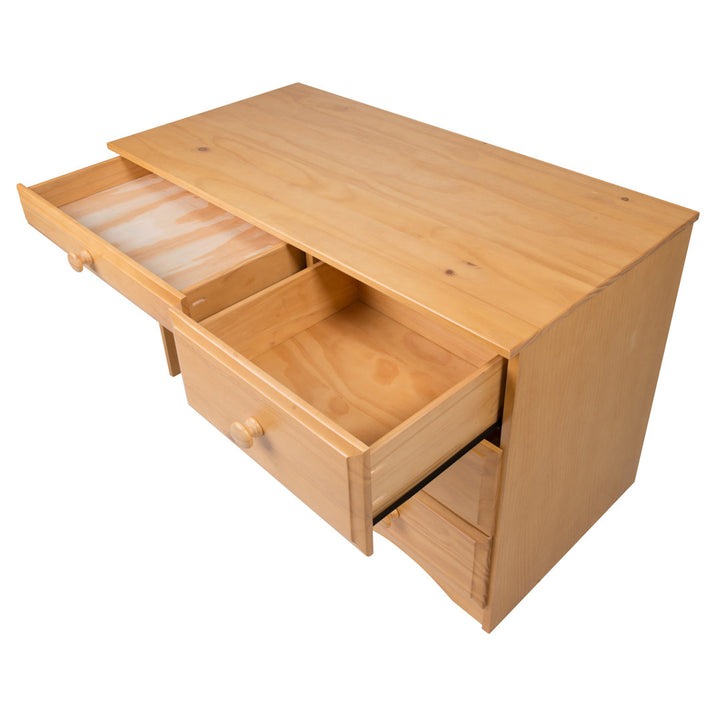 Kellie Writing Desk Three Posts™ Baby & Kids Finish: Natural