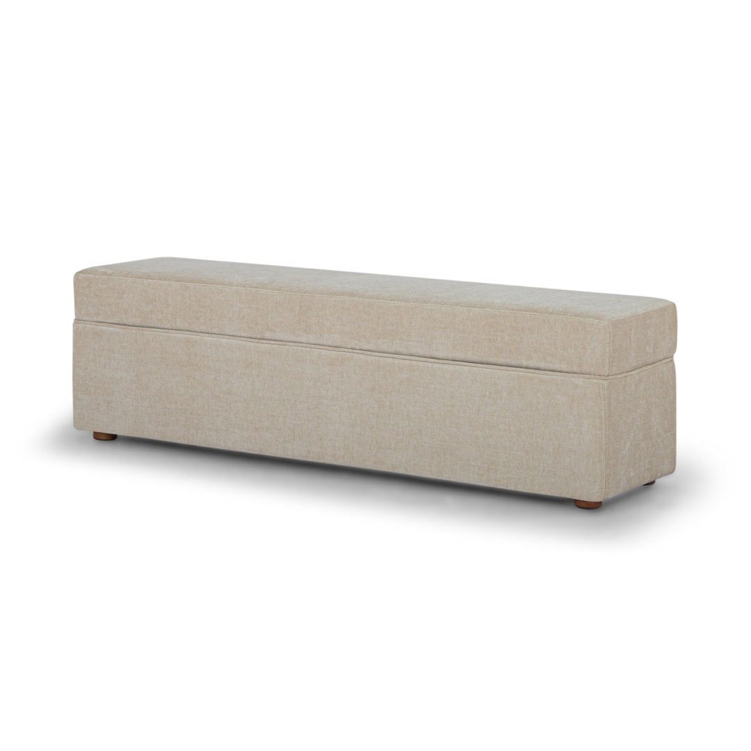 Mel MD 30, Storage Bench AllModern Upholstery Color: Honeycomb Taupe Chenille
