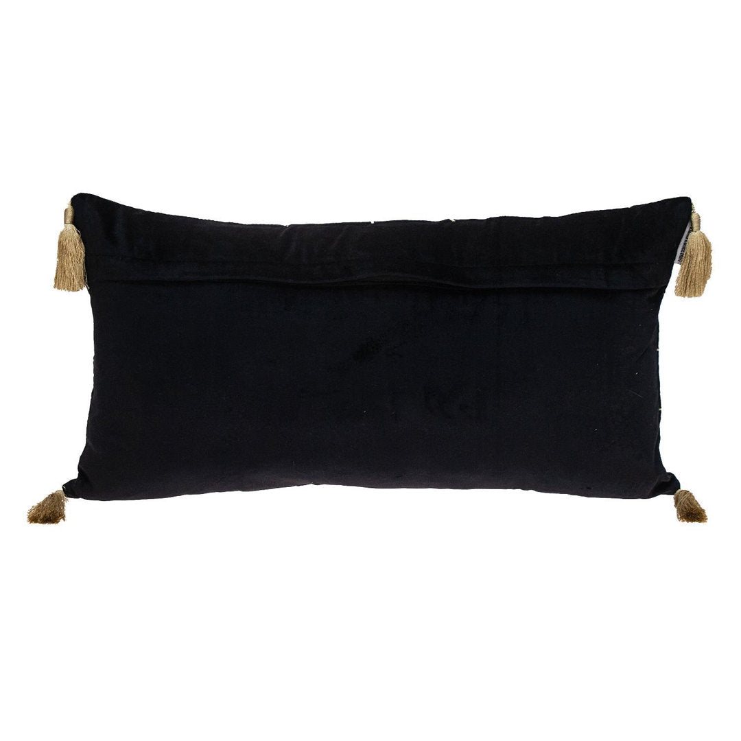 Rectangular Velvet Pillow Cover & Insert HomeRoots Color: Black