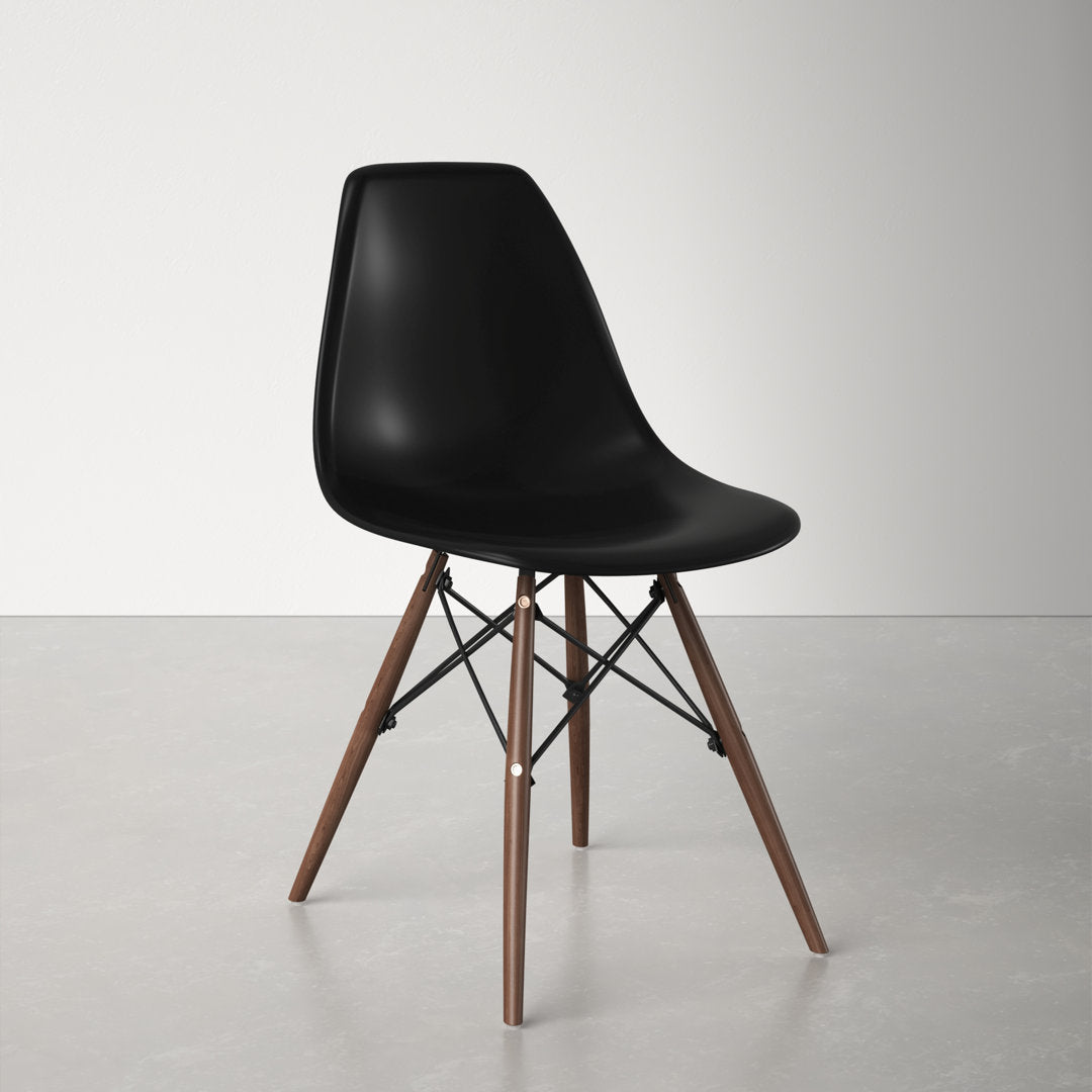 Jordan Side Chair AllModern Color: Black/Walnut
