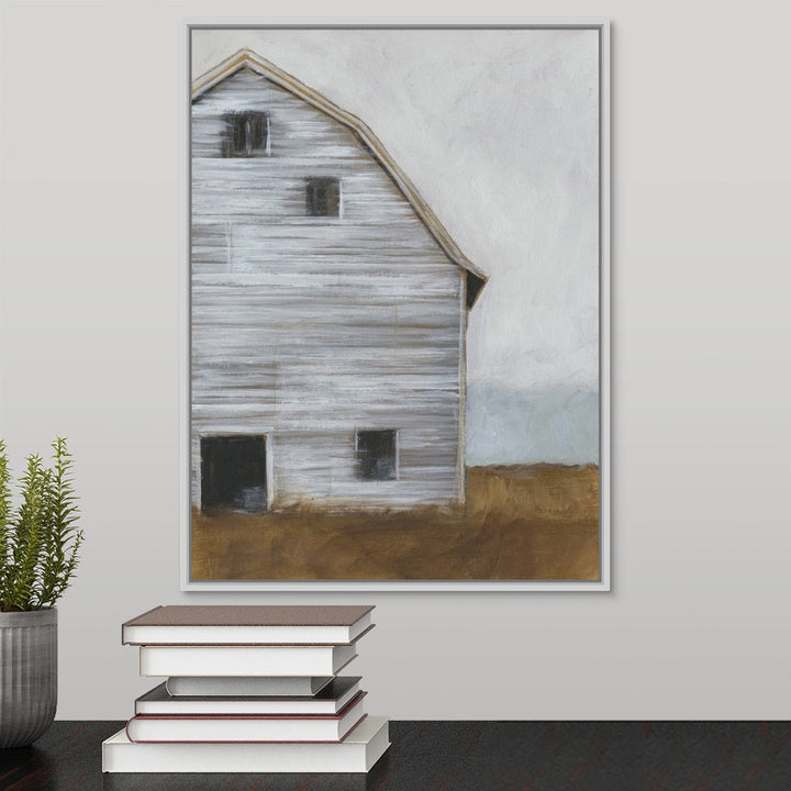 Abandoned Barn I' Painting on Canvas One Allium Way® Size: 17.7" H x 13.7" W x 1.75" D Format: White Floater Framed