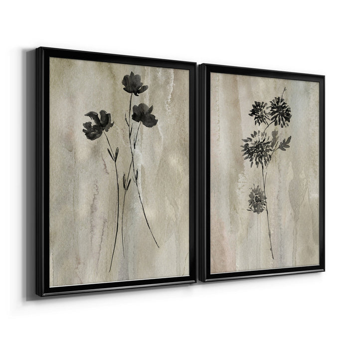 Sumi-E Silhouette III - 2 Piece Painting Print Set Three Posts™ Mat Color: No Mat Size: 18.5" H x 49" W x 1.5" D Format: 31.5" H x 47" W x 1.5" D