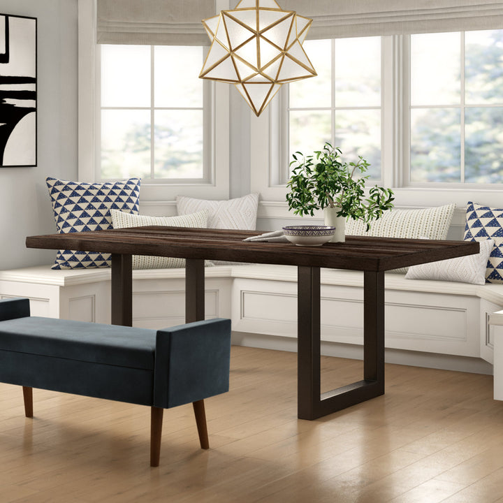 Lonan 80" Dining Table Mistana™ Top Color: Gray