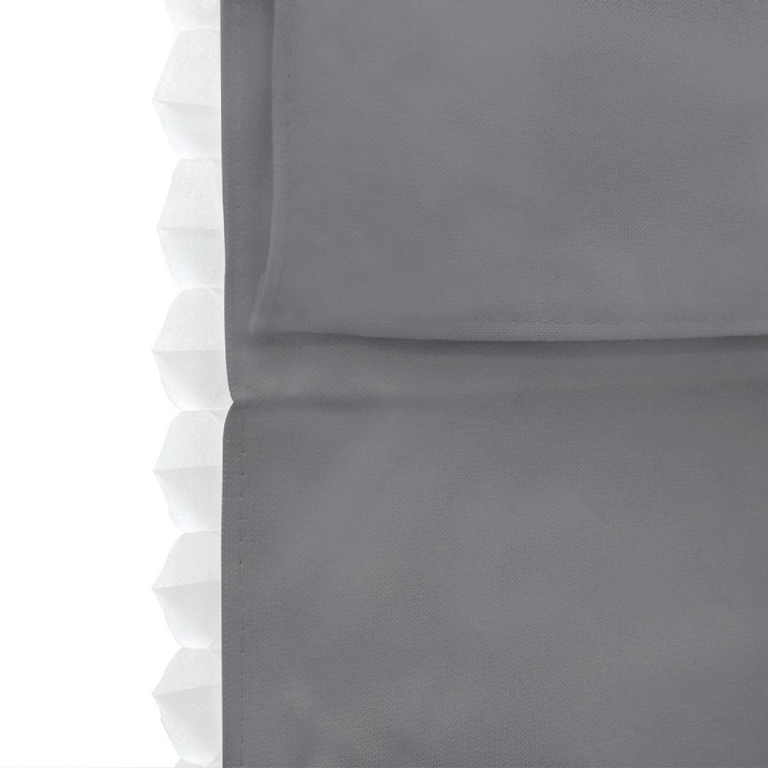 Cordless Blackout 100% Cotton Roman Shade with Cellular Shade Backing Symple Stuff Size: 50"W x 72"L Finish: Gray