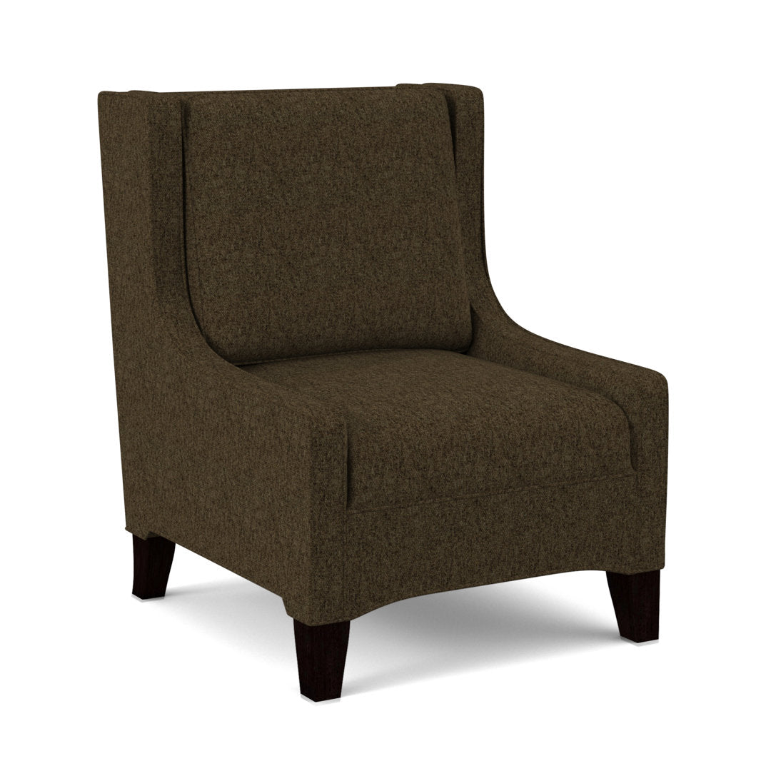 Lucy 26" W Slipper Chair Edgecombe Furniture Body Fabric: Fluff Wall Street