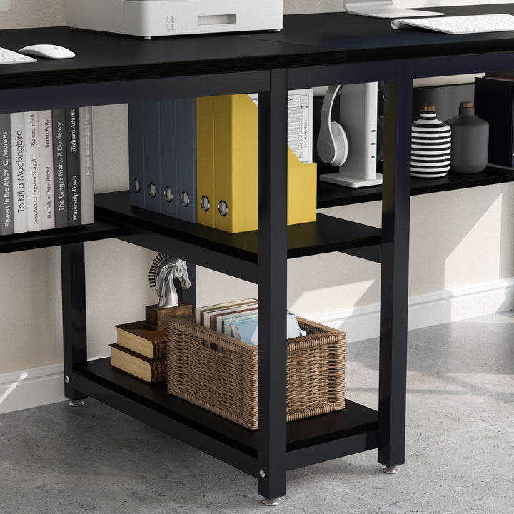 Rigueiro Desk 17 Stories Color (Top/Frame): Black