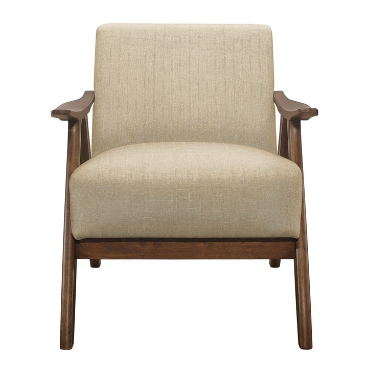 Hofstetter 72.39Cm Wide Polyester Armchair George Oliver Fabric: Light Brown Linen