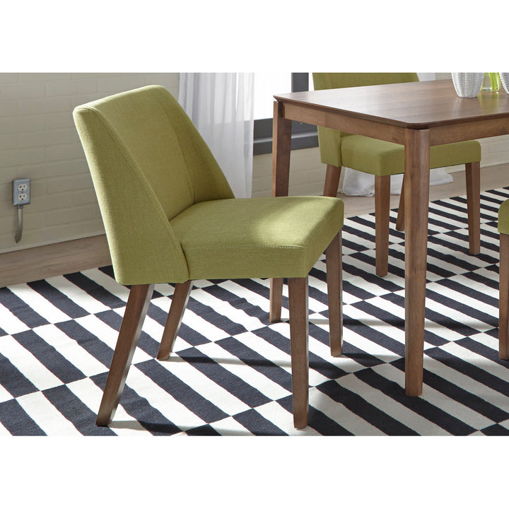Didmarton Linen Side Chair (Set of 2) Zipcode Design™ Upholstery Color: Green Linen