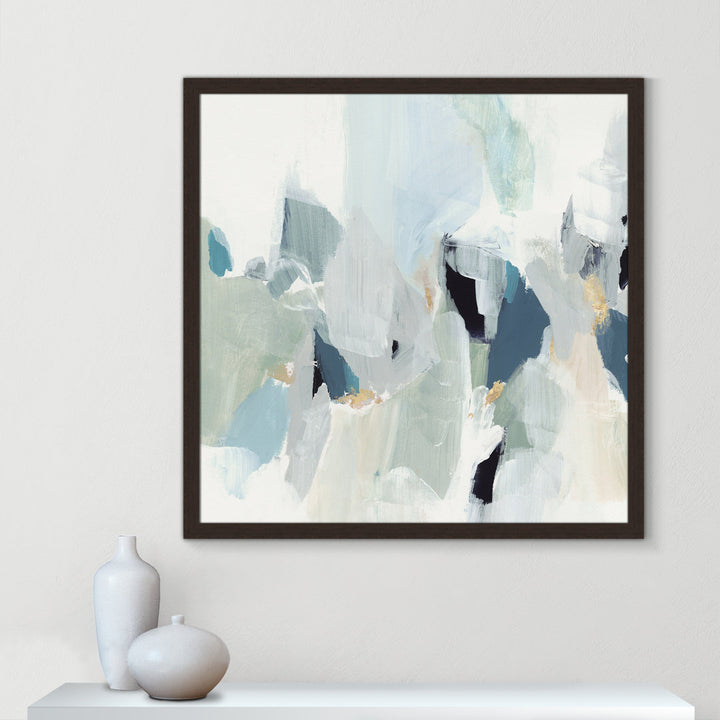 Little Talks II by Isabelle Z - Picture Frame Print on Canvas Casa Fine Arts Size: 37" H x 37" W x 0.75" D Format: Walnut Picture Framed Paper