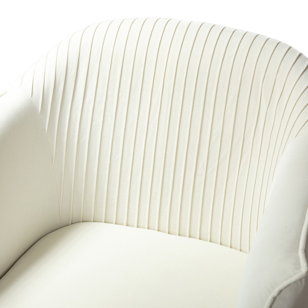 Ratzlaff 27" W Tufted Velvet Barrel Chair (Set of 2) Willa Arlo™ Interiors Fabric: Ivory Velvet
