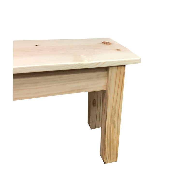 Hannan Wood Bench Highland Dunes Size: 17" H x 66" W x 12" D