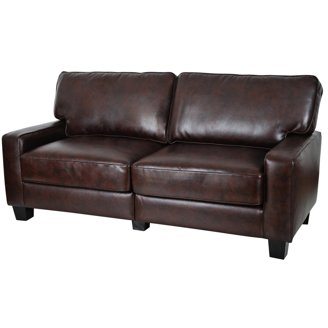 Serta Palisades Upholstered Tool-Free Assembly Square Arm 73" Sofa Serta