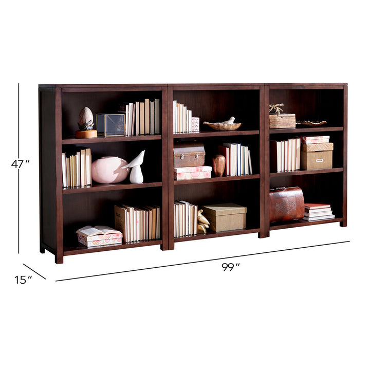 Delvonta 47" H x 99" W Standard Bookcase (Set of 3) Latitude Run®