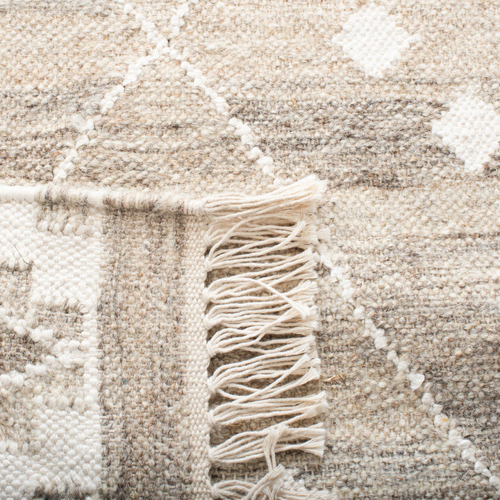 Natural Kilim Hand Woven 60% Wool, 20% Viscose, And 20% Cotton Geometric Rug Union Rustic Rug Size: Runner 2'3" x 12'
