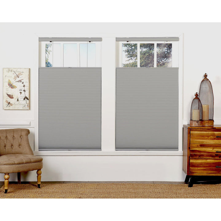 Sheba 1.5 inch Cordless Blackout Top Down bottom Up Cellular Shade Symple Stuff Blind Size: 53" W x 64" L Finish: Sterling Gray
