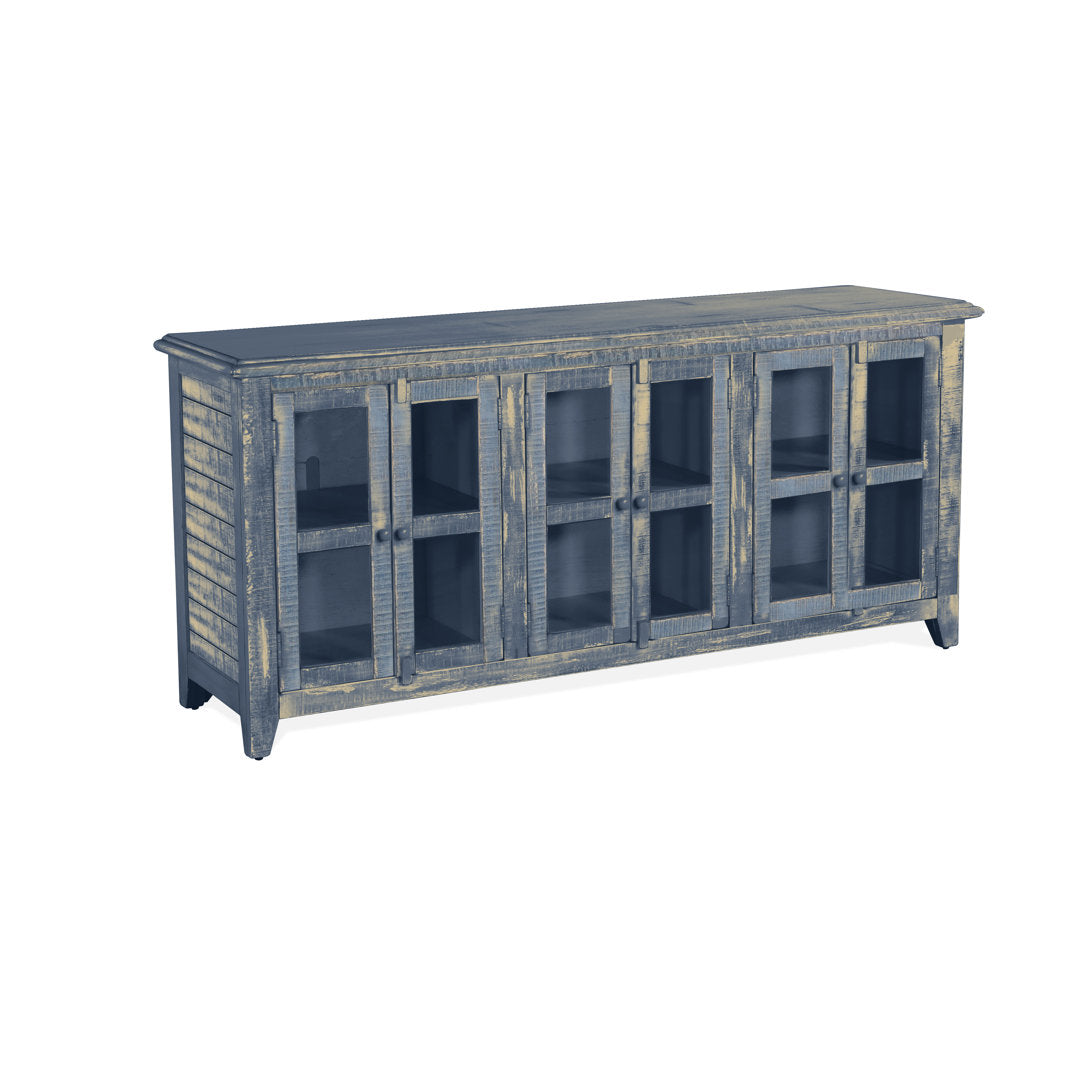 Shweta TV Stand for TVs up to 78" Beachcrest Home™ Color: Ocean Blue