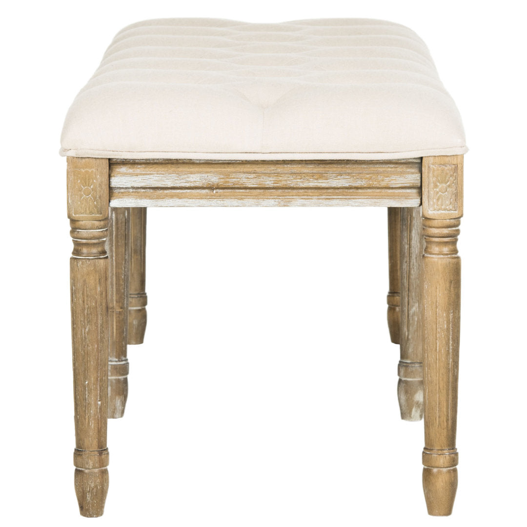 Moneta Upholstered Bench Ophelia & Co. Upholstery Color: Beige Linen