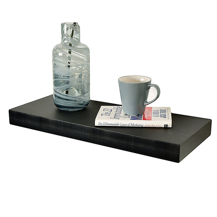 Bovina Floating Shelf Winston Porter Size: 2" H x 24" W x 9.25" D Finish: Walnut