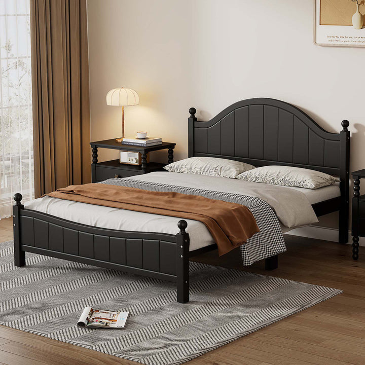 Jaunna Platform Bed Winston Porter Color: Black Size: Queen