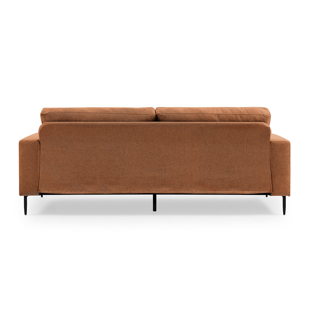 Jeses MINIMORE Modern Style Etta 84.3" Mid-Century Modern Design Sofa Corrigan Studio® Fabric: Rust Linen Blend