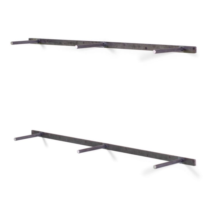 Bridgecliff 2 Piece Poplar Solid Wood Floating Shelf (Set of 2) Rosalind Wheeler Size: 1.38" H x 36" W x 10" D Finish: Buckskin