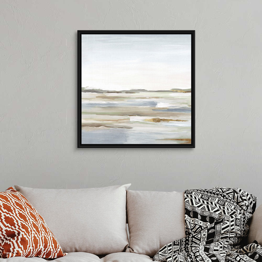 Vastness II by Eva Watts - Painting Print Wade Logan® Size: 32" H x 32" W x 1.75" D Format: Black Framed Canvas