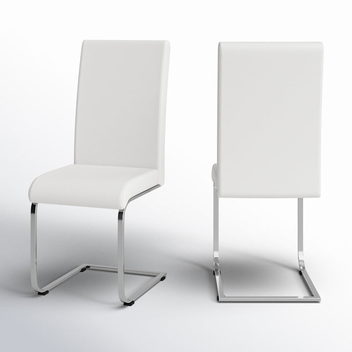 Austwell Parsons Chair (Set of 2) Wade Logan® Upholstery Color: White