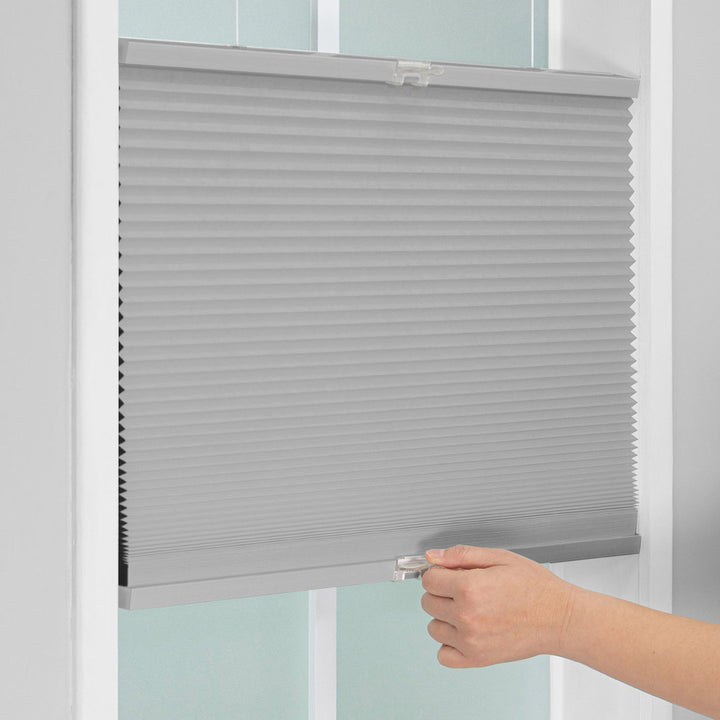 Sheba 1.5 inch Cordless Blackout Top Down bottom Up Cellular Shade Symple Stuff Blind Size: 53" W x 64" L Finish: Sterling Gray