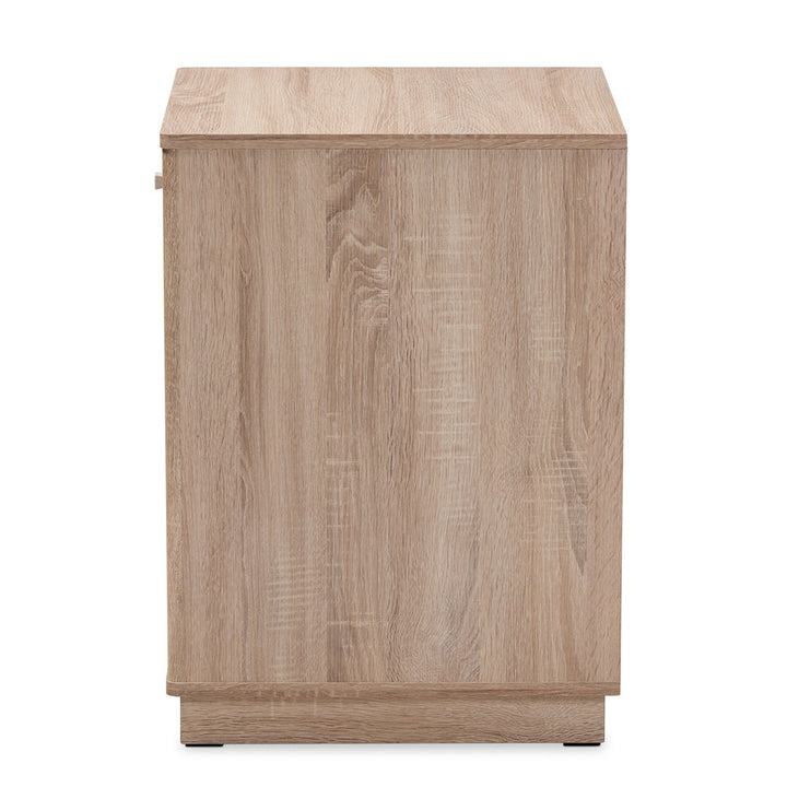 Haleyville Litter Box Enclosure Tucker Murphy Pet™ Color: Light Oak Brown/White