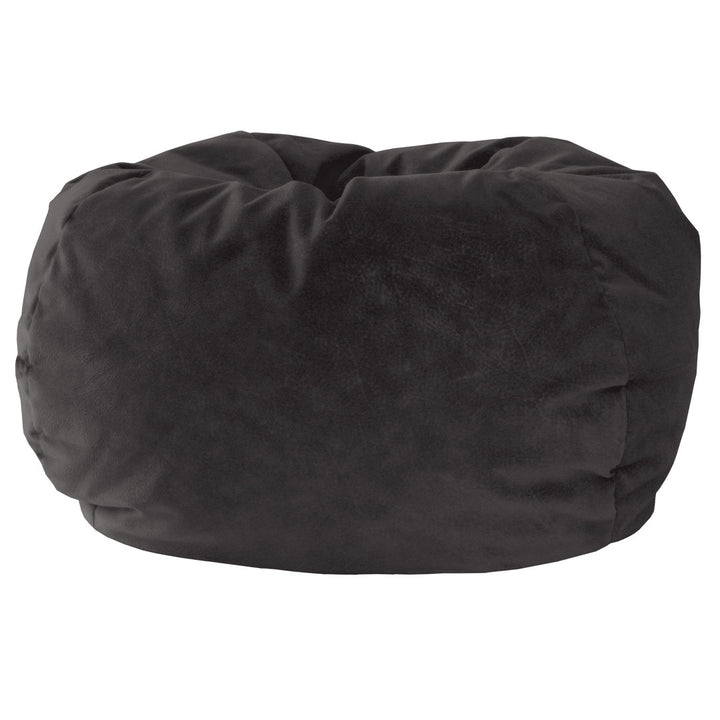 Classic Bean Bag Trule Size: Small Body Fabric: Black Microfiber Suede