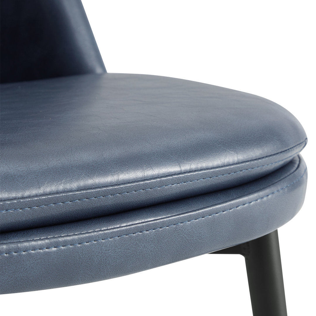 Betzalel Upholstered Parsons Chair (Set of 2) Wade Logan® Upholstery Color: Navy