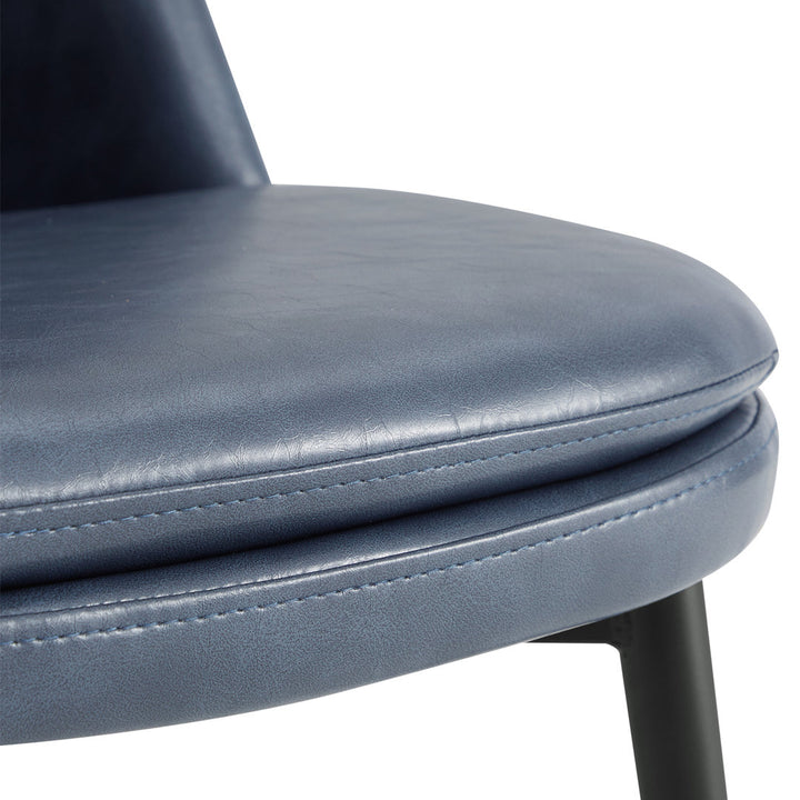 Betzalel Upholstered Parsons Chair (Set of 2) Wade Logan® Upholstery Color: Navy