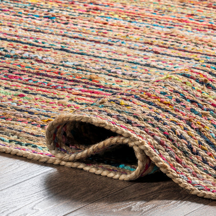 Lovetto Bohemian Handmade Braided Red Rug Bungalow Rose Rug Size: Runner 2'6" x 6'