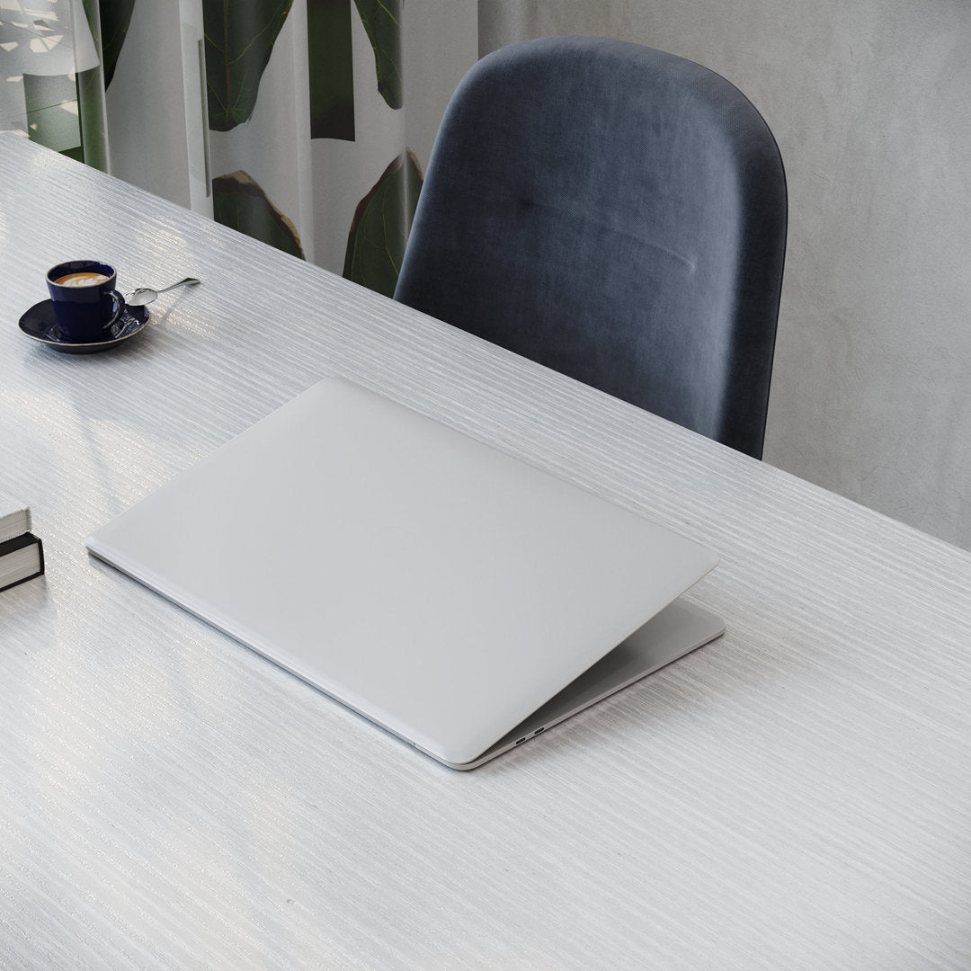 Desk 17 Stories Color (Top/Frame): White/Black Size: 29.13" H x 55.12" W x 19.68" D