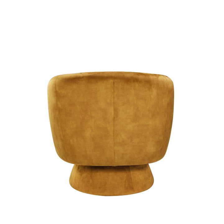 Saboor MINIMORE Modern Style Swivel Accent Chair Orren Ellis Fabric: Yellow Polyester Blend