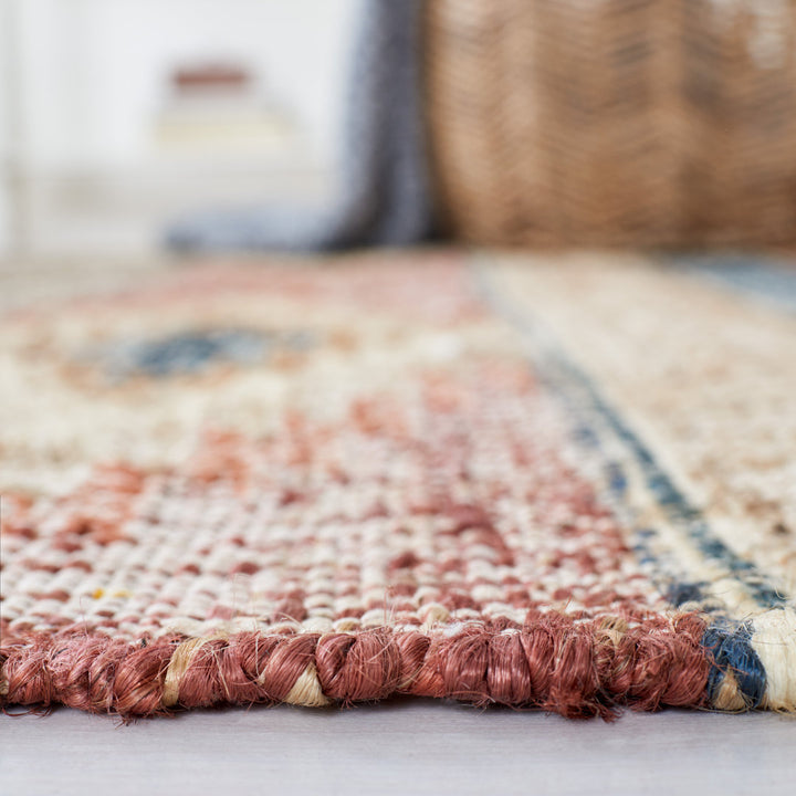 Brooke Southwesten Flatweave Jute/Cotton Blue/Rust Area Rug Kelly Clarkson Home Rug Size: Rectangle 2'3" x 5'