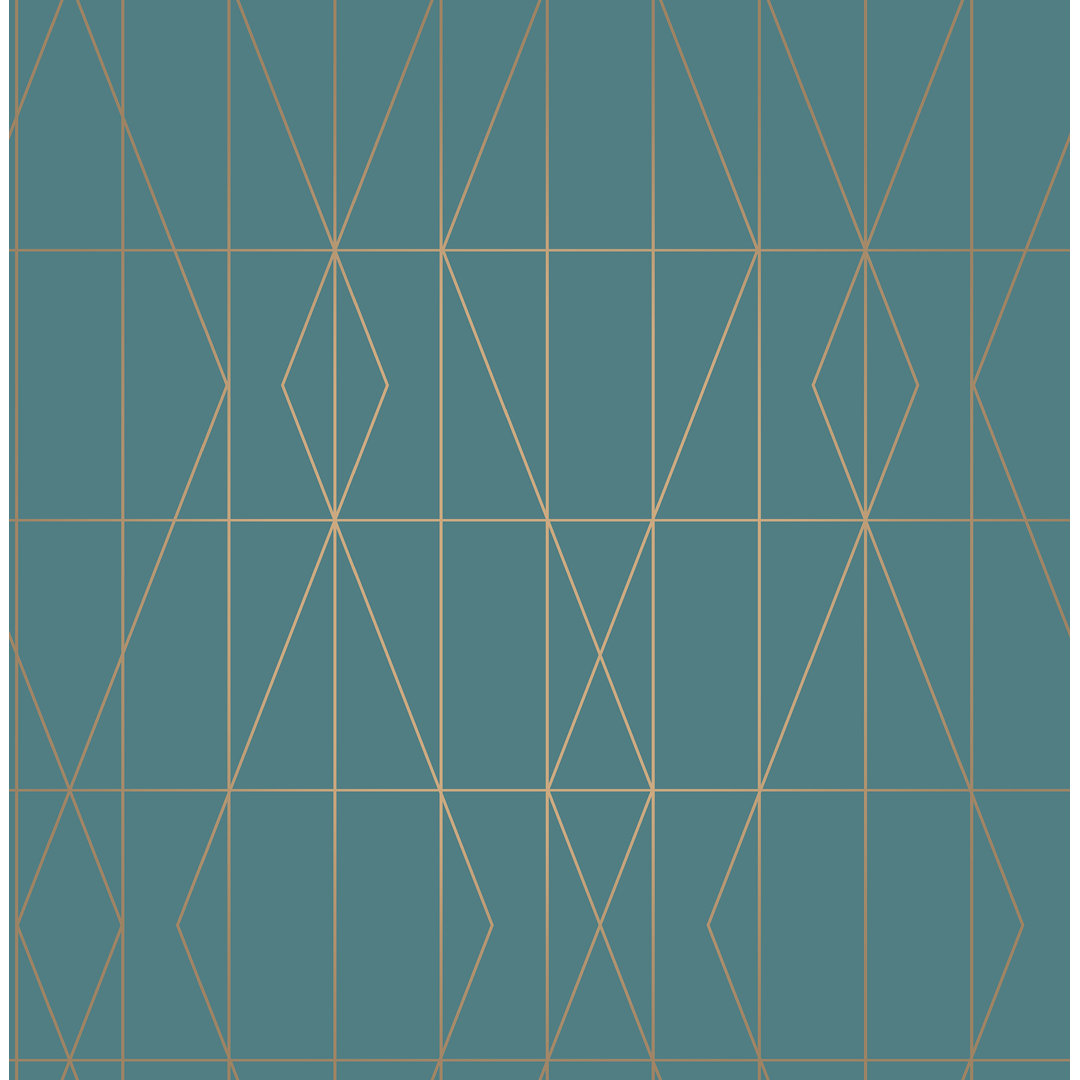 Bohan 33' L x 20.5' W Wallpaper Roll AllModern Color: Teal