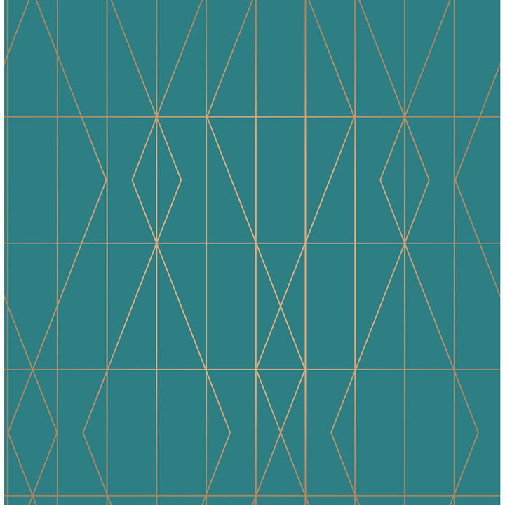 Bohan 33' L x 20.5' W Wallpaper Roll AllModern Color: Teal
