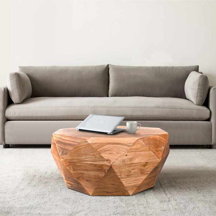 Abdia Solid Wood Solid Coffee Table Union Rustic Color: Dark Brown