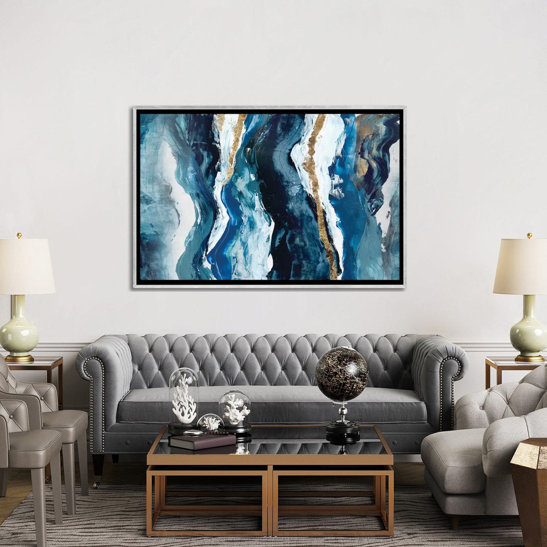 Effectus II by Isabelle Z - Wrapped Canvas Print The Twillery Co.® Size: 40" H x 60" W x 1.5" D Format: Silver Framed