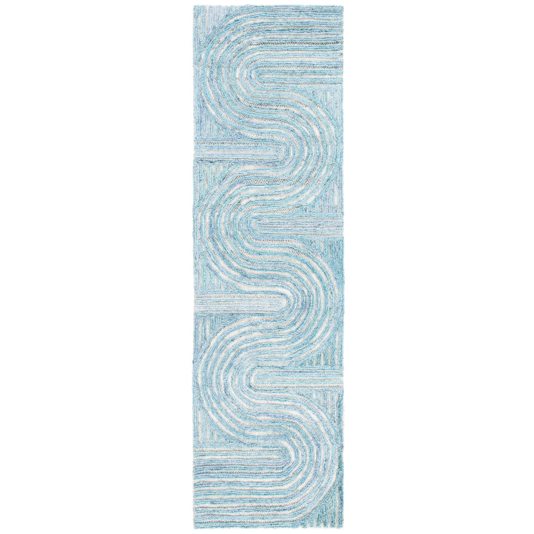 Stalvey Hand Tufted Performance Abstract Rug George Oliver Rug Size: Runner 2'3" x 8'