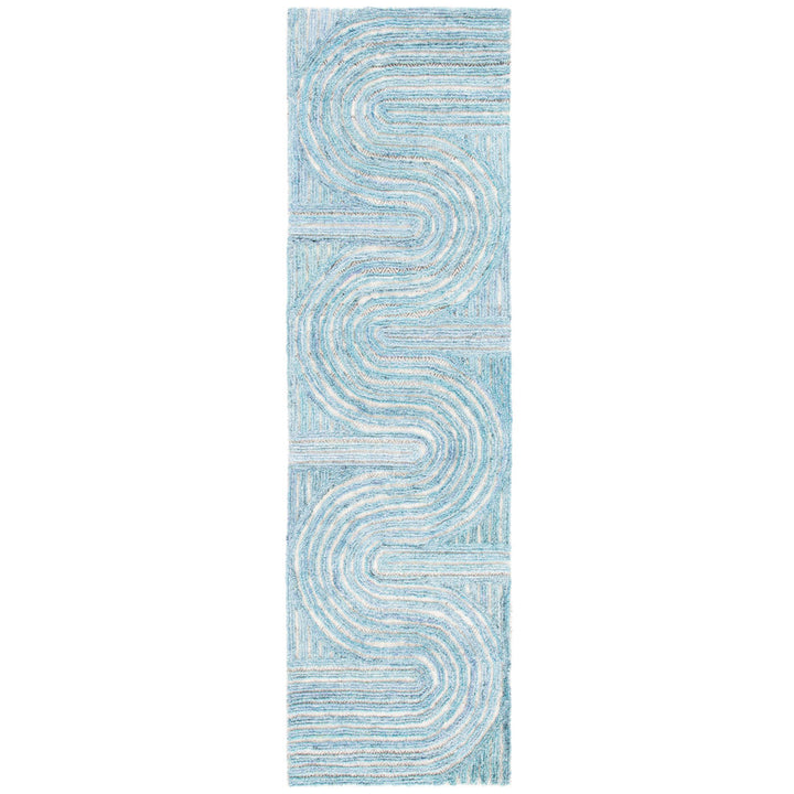 Stalvey Hand Tufted Performance Abstract Rug George Oliver Rug Size: Runner 2'3" x 8'