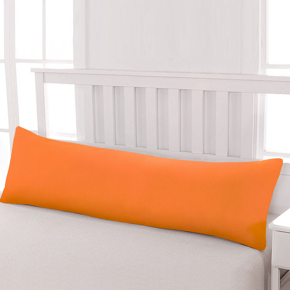 Body Pillow Cover, 1800 Brushed Microfiber Body Pillowcase with Envelope Closure - 20x54 Inches - NTBAY NTBAY Color: Orange