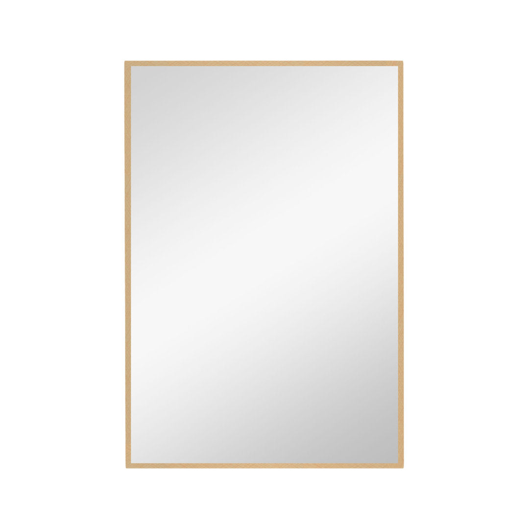 Beunca Metal Framed Bathroom Vanity Mirror Winston Porter Size: 32" x 24" Finish: Gold