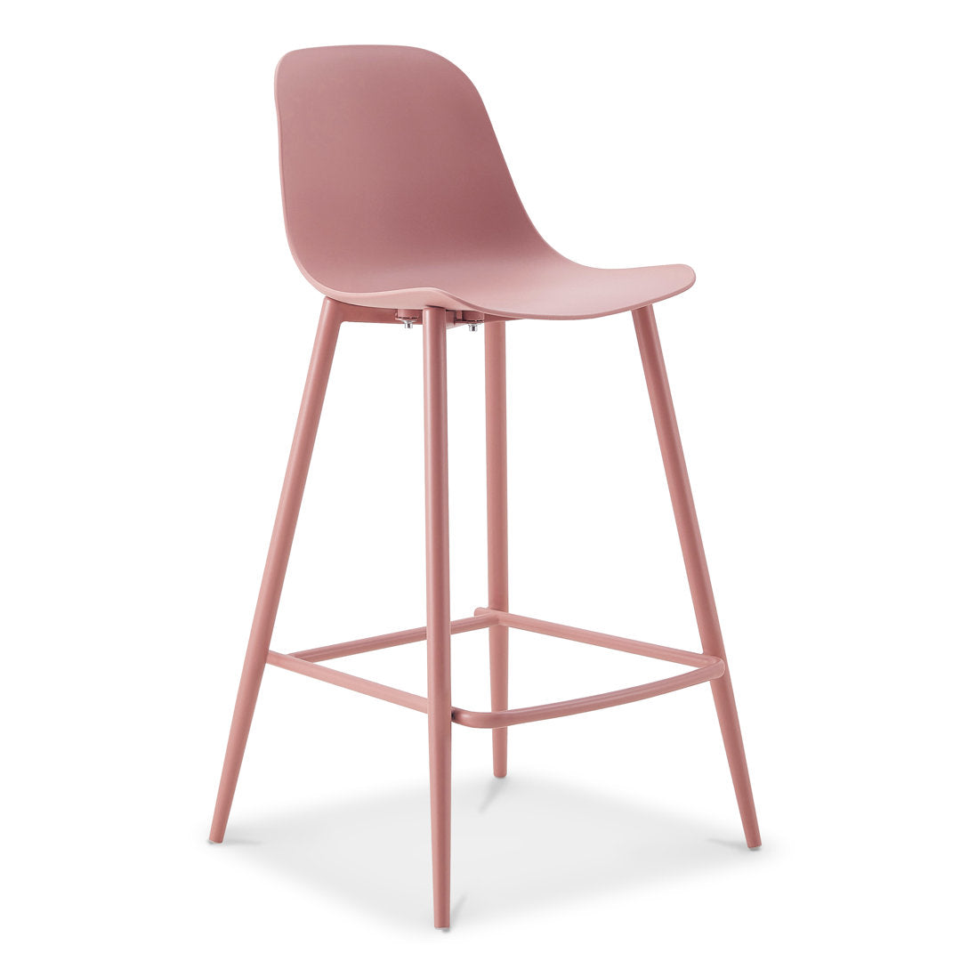 Sylvester 26'' Counter Stool AllModern Color: Blush Pink