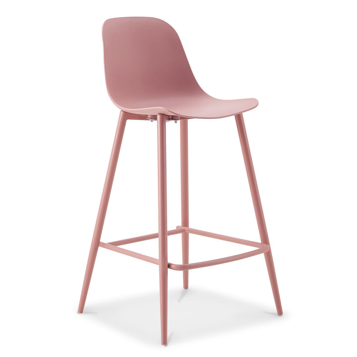 Sylvester 26'' Counter Stool AllModern Color: Blush Pink