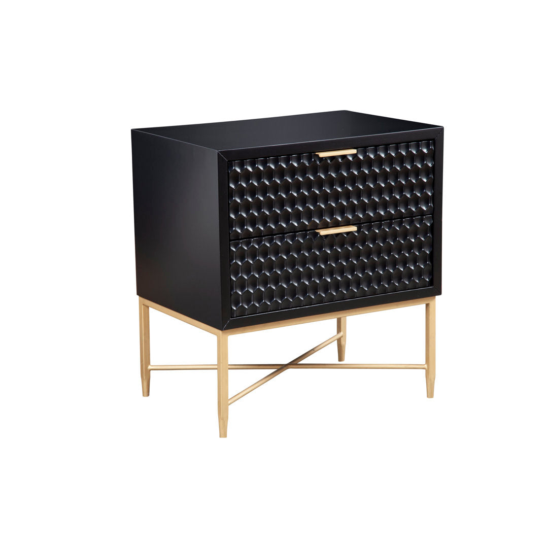 Capra 2 - Drawer Nightstand AllModern Color: Black