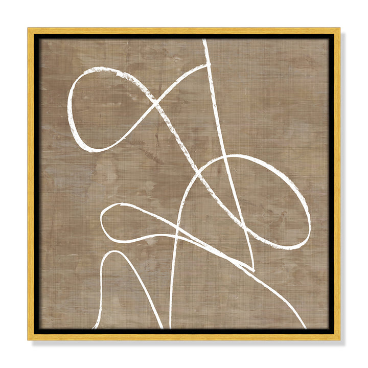 Swooping Lines - Floater Frame Painting on Canvas Joss & Main Size: 17.5" H x 17.5" W x 2" D Format: Gold