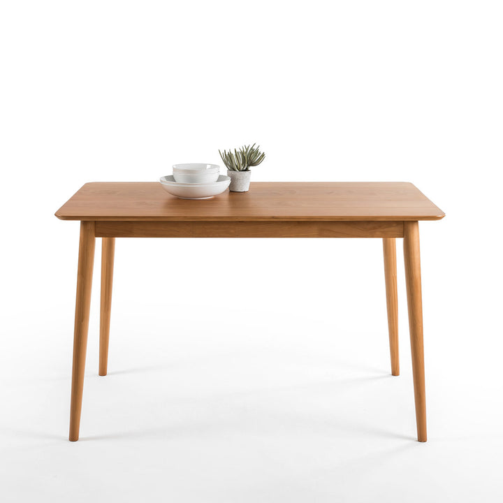 Goodyear Solid Wood Dining Table Corrigan Studio® Size: 29.48" W x 47.2" L