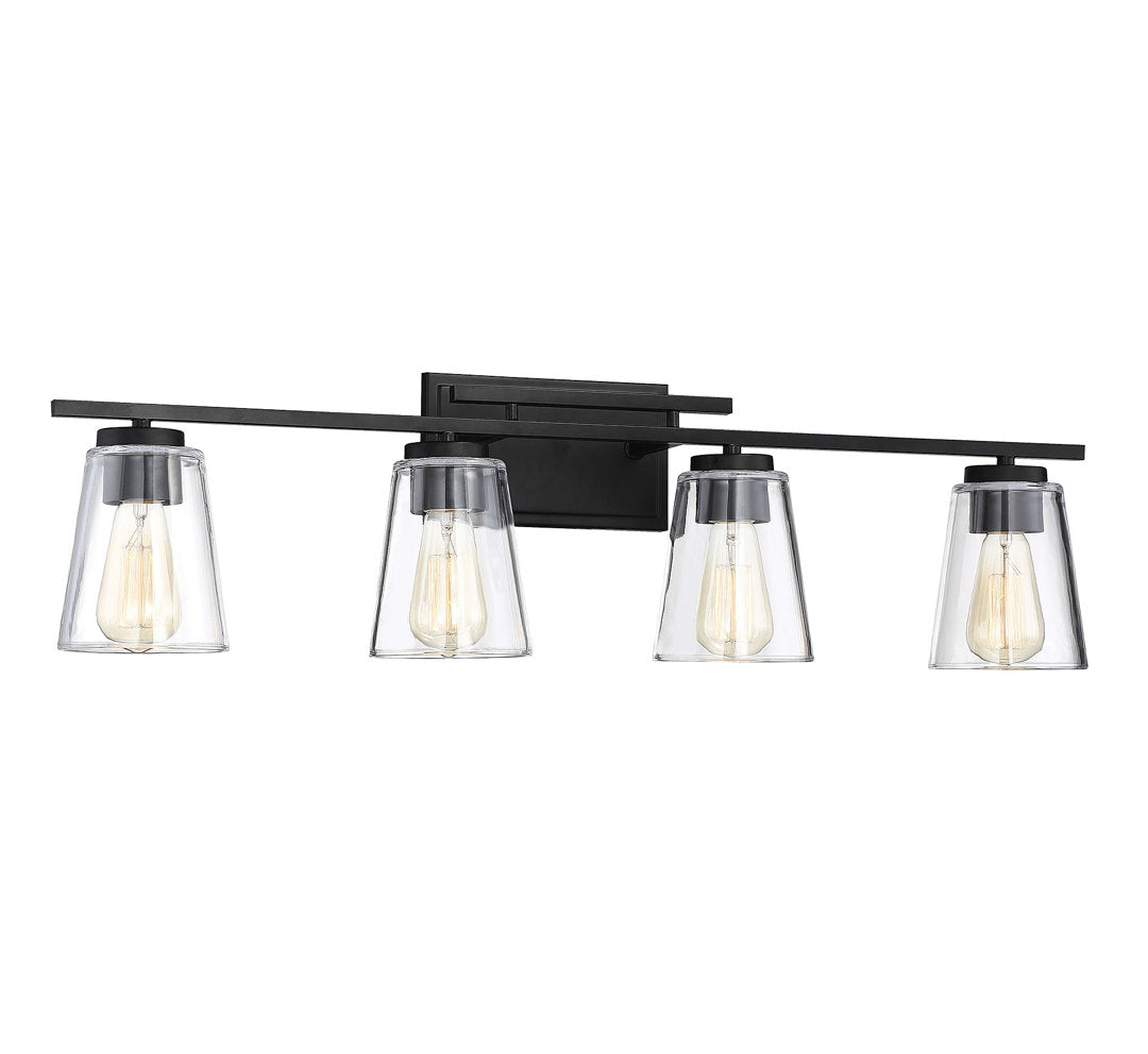 Averi 4-Light Dimmable Vanity light Three Posts™ Finish: Black